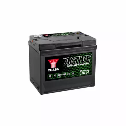 AKKU YUASA L26-70 VAPAA-AJAN AKKU 70AH+ VENEISIIN - Akut veneilyyn - 28080 - 1