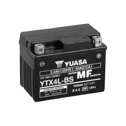 AKKU YUASA YTX4L-BS 3AH 12V 50A - Lynx ja Ski-Doo akut - 29130 - 1
