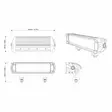 CAN-AM LED VALOTANKO 25cm KAKSIRIVINEN (60w) - ATV valot ja sähkölaitteet - 34460 - 3