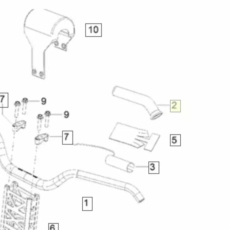 LYNX/SKI-DOO OHJAUSTANGON TUPPI - Lynx ohjaustangot, korokepalat ja kahvat - 6280 - 1