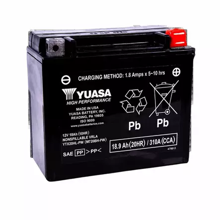 AKKU YUASA YTX20HL-PW 18AH 12V 310A - Lynx ja Ski-Doo akut - 29441 - 2