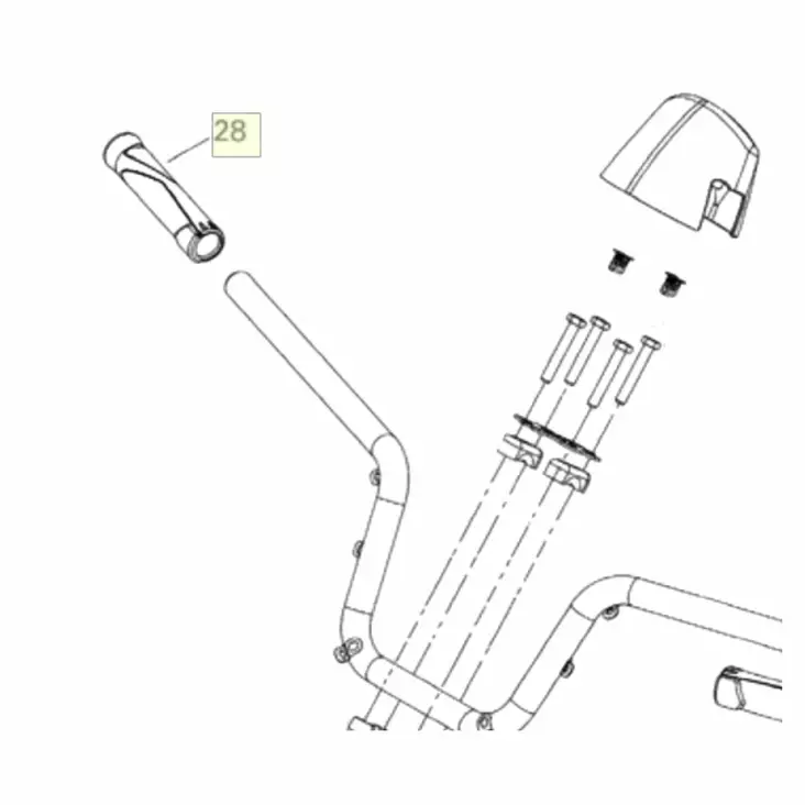 KÄSIKAHVA LÄMMITYKSELLÄ SKI-DOO 2007 - Lynx ja Ski-Doo ohjaustangon osat - 3221 - 1