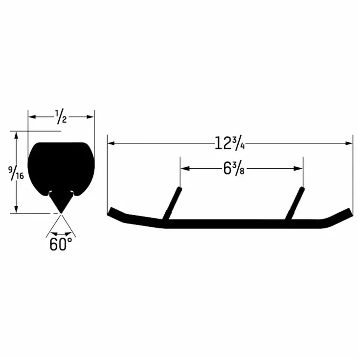 OHJAINRAUTAPARI WOODYS EXECUTIVE 8" - Ski-Doo sukset, muovit ja ohjainraudat - 29601 - 1