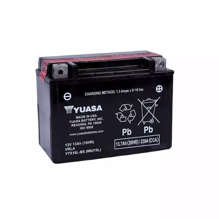 AKKU YUASA YTX15L-BS 12V 13Ah 230A (WET) - Mönkijän akut - 9982 - 1