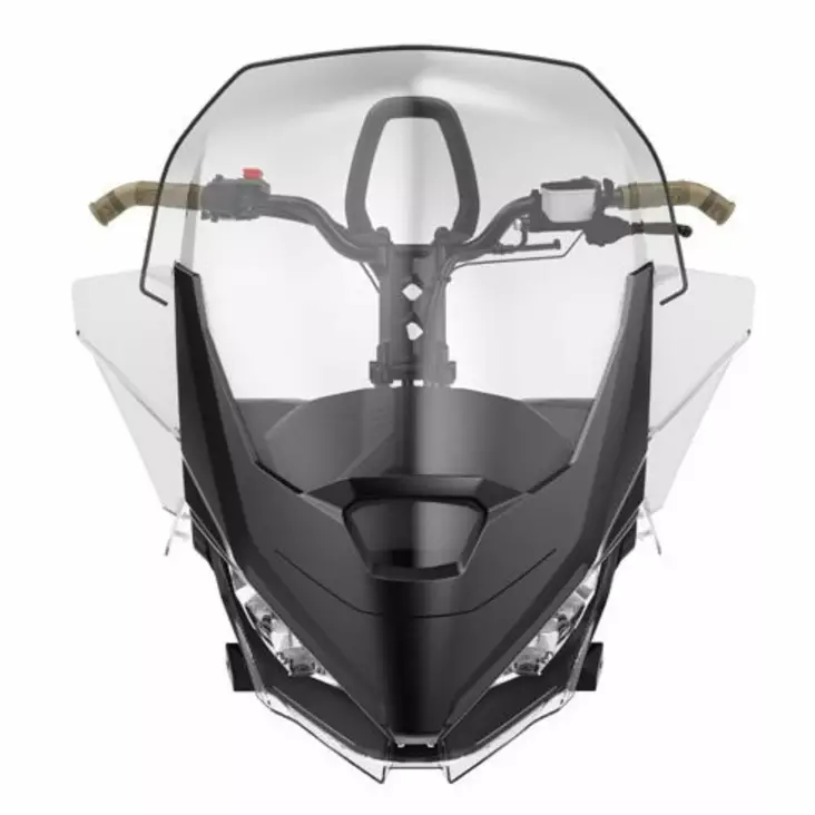 TUULILASI ERIKOISKORKEA 63,5 CM - Lynx tuulensuojaus ja peilit - 28872 - 1