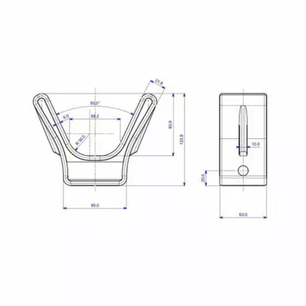 KEULAKUMI SININEN/MUSTA 166X124X63 TPE - Peräkärryn varaosat ja tarvikkeet - 7923 - 2