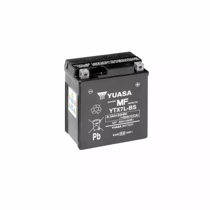 AKKU YUASA YTX7L-BS (cp) 12V 6,3Ah 100A - Lynx ja Ski-Doo akut - 7203 - 1