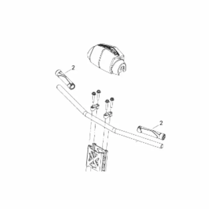 KÄSIKAHVA LÄMMITYKSELLÄ - Lynx ja Ski-Doo ohjaustangon osat - 4734 - 1