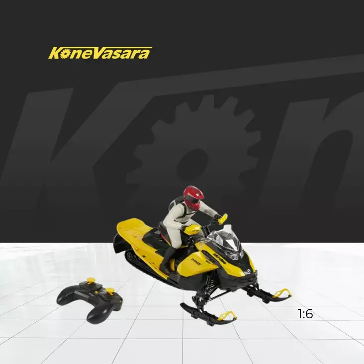 SKI-DOO MXZ KAUKO-OHJATTAVA PIENOISMALLI 1:6 - Lelut ja fanituotteet - 32985 - 1