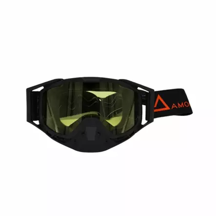 AMOQ AJOLASIT NUORTEN MUSTA-ORANSSI - KELTAINEN LINSSI - Ajolasit ja visiirit - 32556 - 1