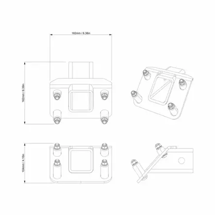 CAN-AM VETOKOUKKUTELINE ETEEN ATV G3,G3L - ATV vinssit ja vetolaitteet - 30176 - 2