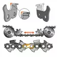 HUSQVARNA TERÄKETJU X-CUT C35 13" .325" 1,5mm 56L - Husqvarna moottorisahan teräketjut - 28056 - 3