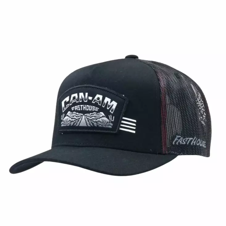 CAN-AM LIPPIS FASTHOUSE MUSTA - Can-Am lippalakit ja pipot - 32306 - 1