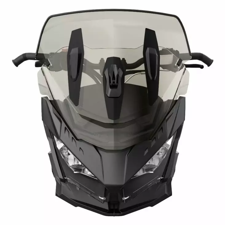 SÄÄDETTÄVÄ TUULILASI KESKIKORKEA 35-43 CM - Lynx tuulensuojaus ja peilit - 19116 - 1