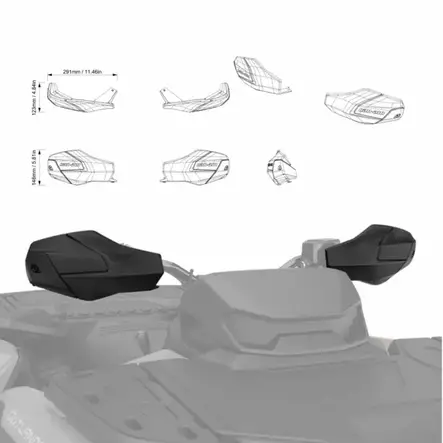 CAN-AM KÄSISUOJAT XT G3,G3L - ATV tuulilasit, tuuliohjaimet ja peilit - 33857 - 2