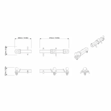 CAN-AM VETOKOUKKU TAAKSE G3,G3L - ATV vinssit ja vetolaitteet - 30177 - 2