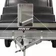 AKU CP350-LH PRO 825kg PERÄVAUNU + KUOMU 100 CM MUSTA - Perävaunut - 29497 - 5