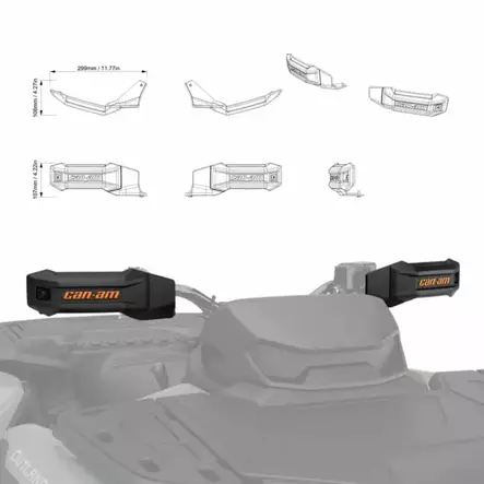 CAN-AM KÄSISUOJAT SPORT G3,G3L - ATV tuulilasit, tuuliohjaimet ja peilit - 33858 - 2