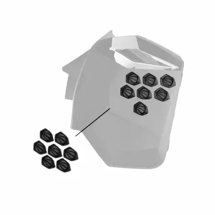 ILMANVAIHTOSARJA / VENTTIILISARJA (7 kpl) - Ski-Doo lisäjäähdytinsarjat, jääraapijat - 8558 - 1