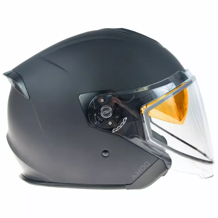 AMOQ CLUSTER KYPÄRÄ SÄHKÖVISIIRILLÄ BLACKOUT - Avokypärät - 32048 - 1