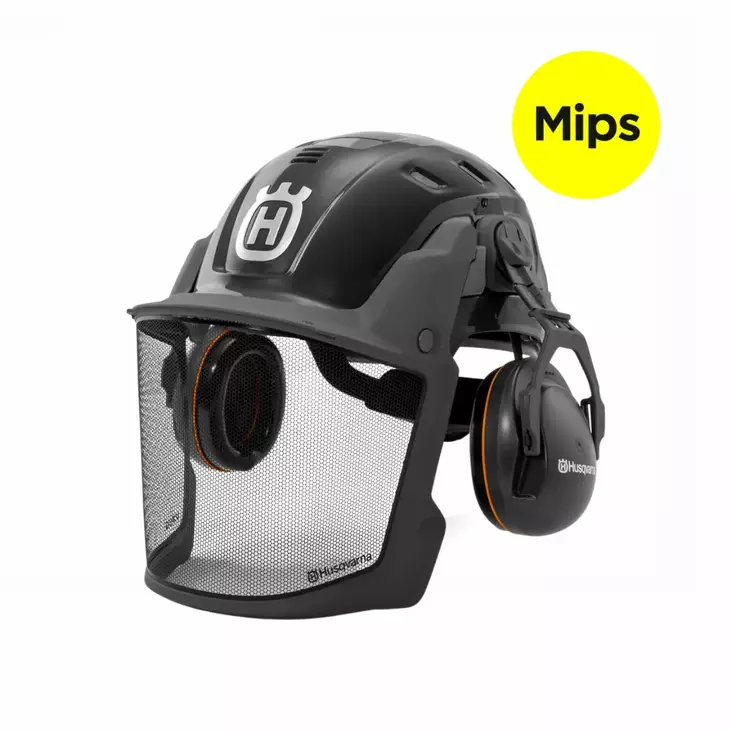 HUSQVARNA KYPÄRÄ TECHNICAL FOREST HARMAA MIPS - Metsurin kypärät ja kuulosuojaimet - 32168 - 1