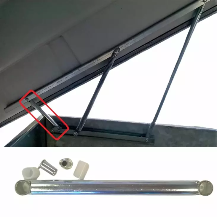 JAXAL KUOMUN LYHYT VÄLIRAUTA + HOLKIT JA MUTTERIT - Peräkärryn varaosat ja tarvikkeet - 20938 - 1