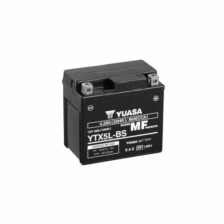 AKKU YUASA YTX5L-BS (cs) 12V 4,2Ah 80A - Lynx ja Ski-Doo akut - 11969 - 1